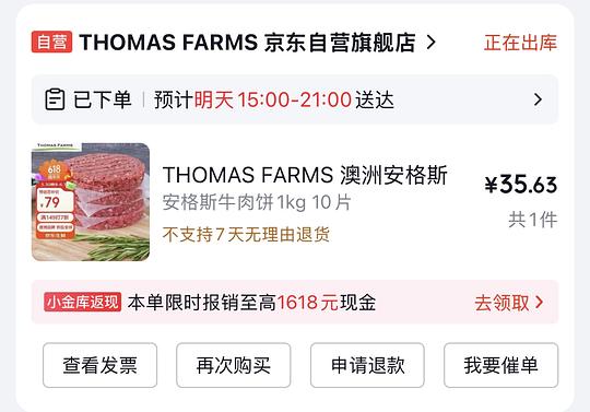 好价牛肉饼，35r买10片
