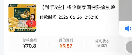 刷券榴企鹅冷冻榴莲840g40.93r