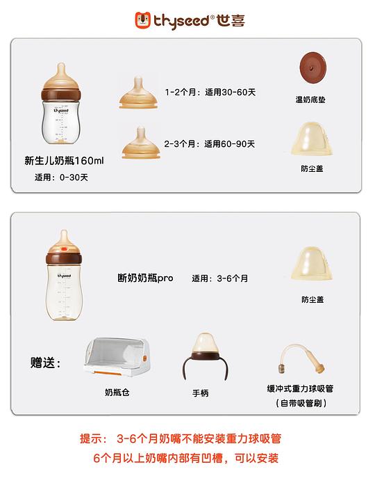 母婴 刷券 世喜奶瓶套装228入手