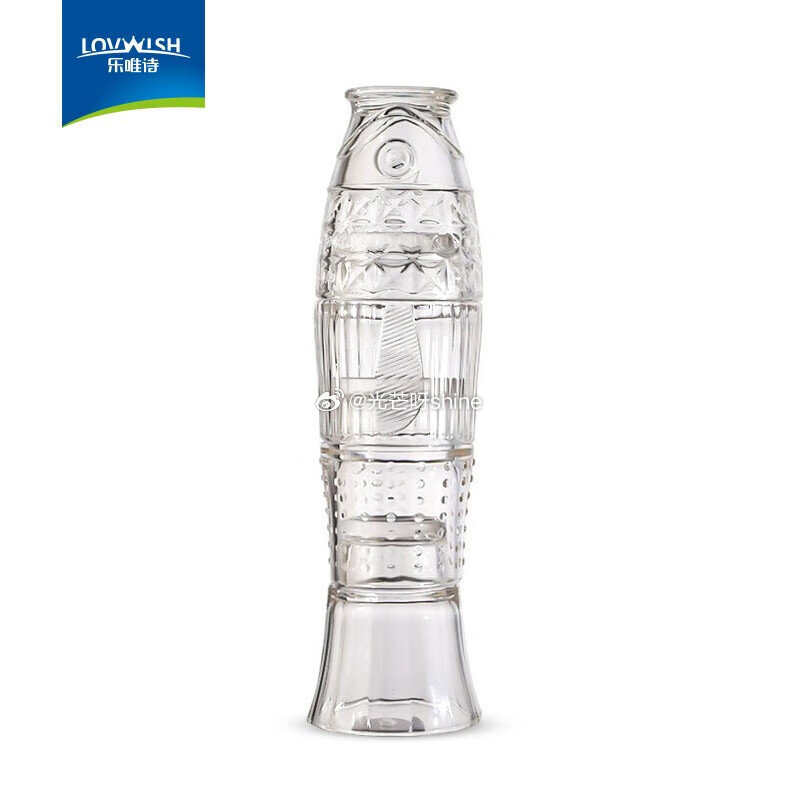 水具5折券 乐唯诗 方形竖纹吸管杯 420ml【6.4】 乐唯诗 年年有鱼玻璃水杯四件套【7.4】 ...