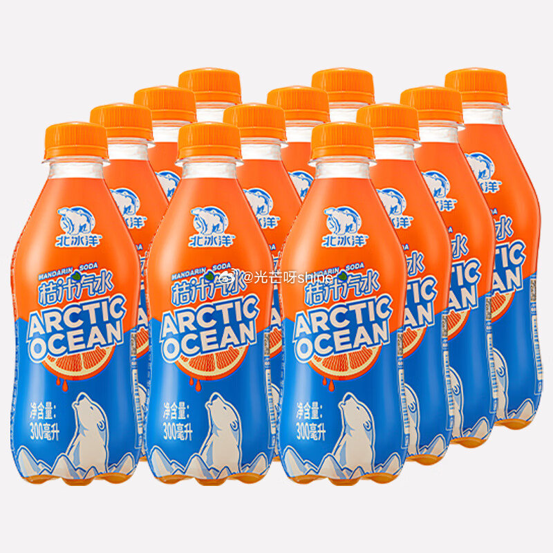 领18-9 北冰洋 PET桔汁汽水300ml*6瓶 【12.9】...