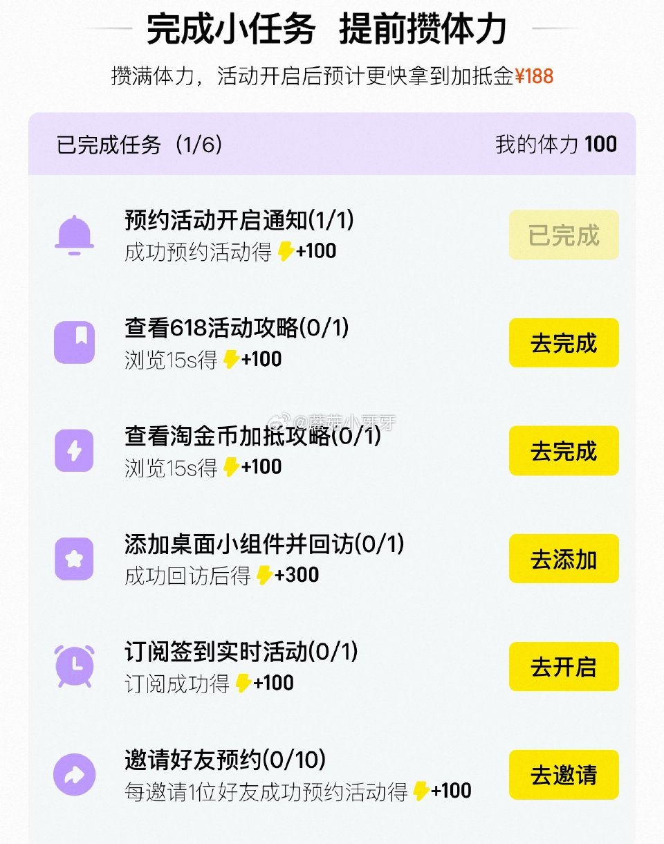淘金币618活动 3天后开启，一起赢20亿，可以提前做任务攒体力...