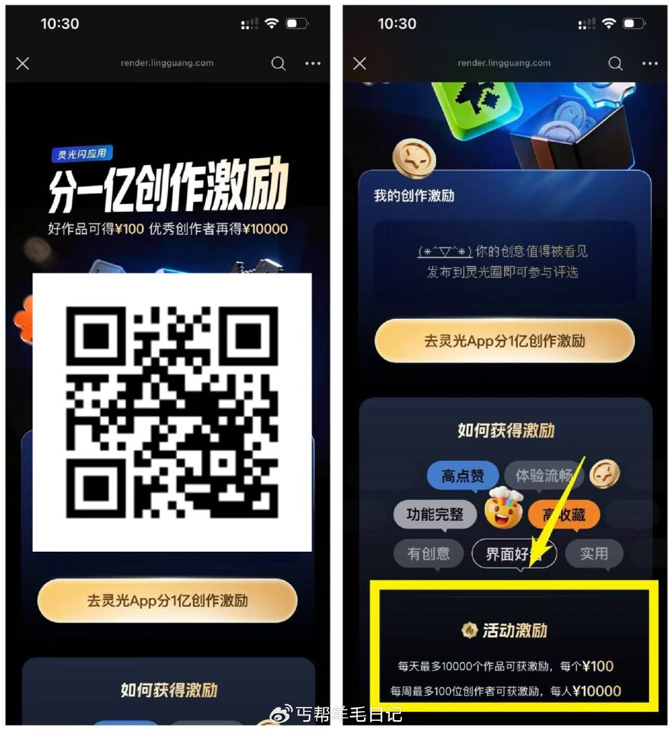 灵光创作 发作品试试 每天一万个100r 每周一百个1万r - 丐友目前人比较少 感兴趣玩一下...