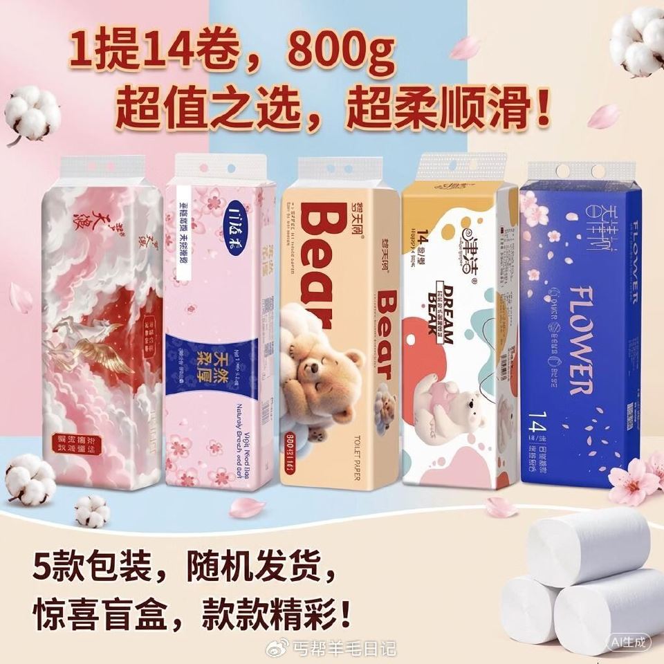 0.1💰电池🔋 4.99亓 无芯卷纸57g*14奍 注意跳转𝒂𝒑𝒑下箪价格才对 ...
