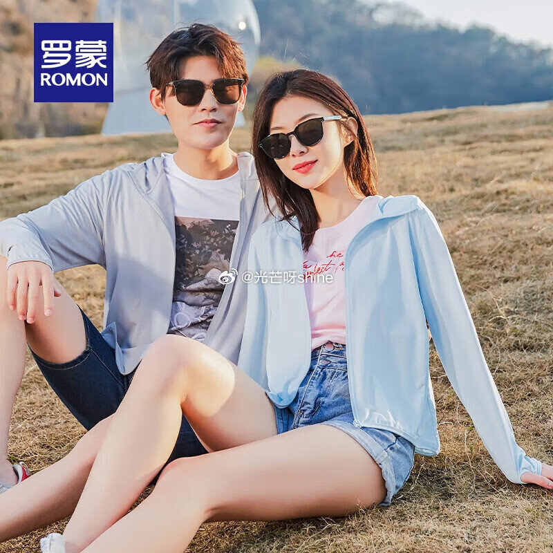plus480-60： 领500-63 罗蒙 100%纯棉短袖+UPF50+防晒衣 + 冰丝运动短裤...