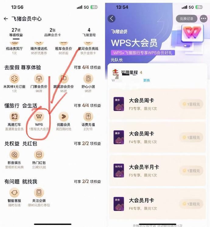 飞猪app/zfb飞猪/淘宝飞猪 飞猪权益-下拉懂旅行会生活 飞猪F3用户 可1里程兌WPS会員 根...