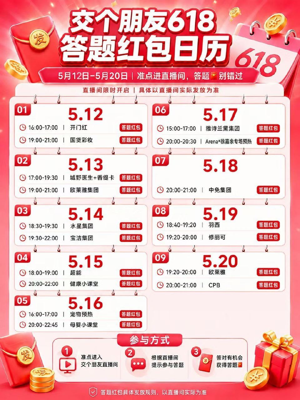 交个朋友直播间答题红包表 （均是尾款红包 感兴趣蹲一下） 貌似是2元 直播间人数超级多 答对后 也未...