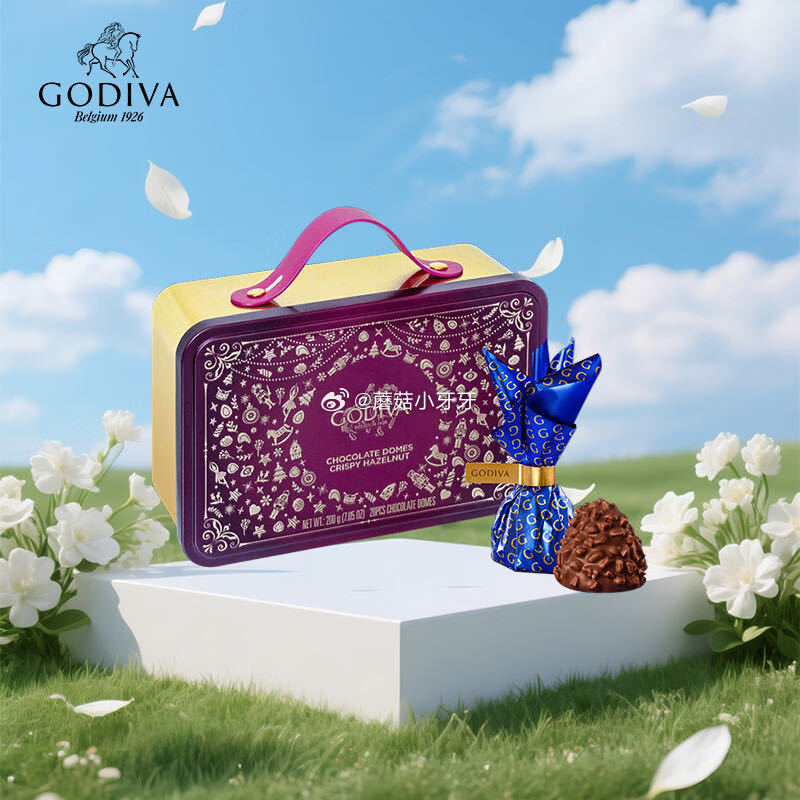 🐶东 歌帝梵 脆糖榛果巧克力旅行箱铁盒(20颗装) 砸5券【44】买一送一 多拍用商品下300-50...