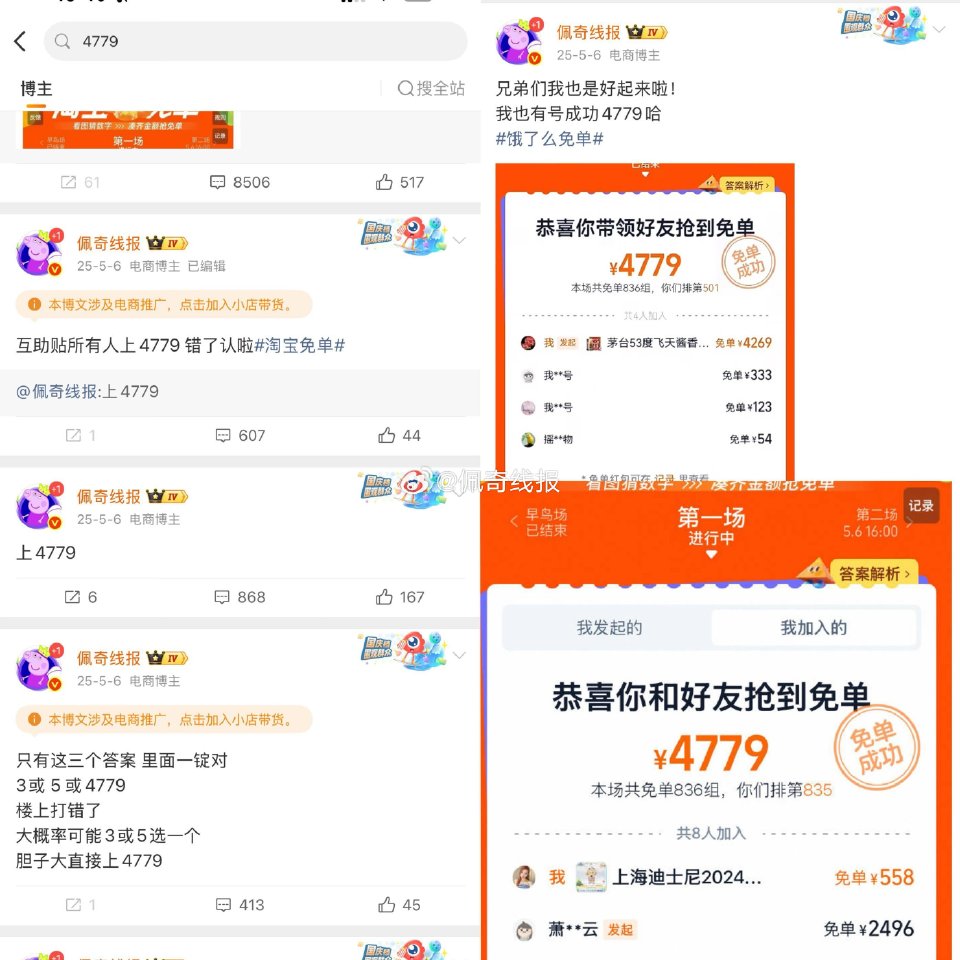 5月6日-10日 淘宝生日回归 去年佩奇也拿到啦4779元 去年也是全网首发4779哈 - 一定记得...