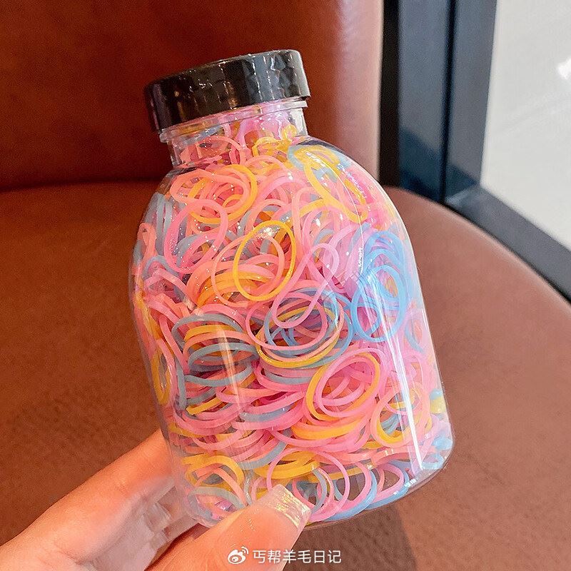 1.99亓！一次性皮筋1000根 3.99亓！儿童大肠发圈2件 3.99亓！高弹力头绳90根 5.8...