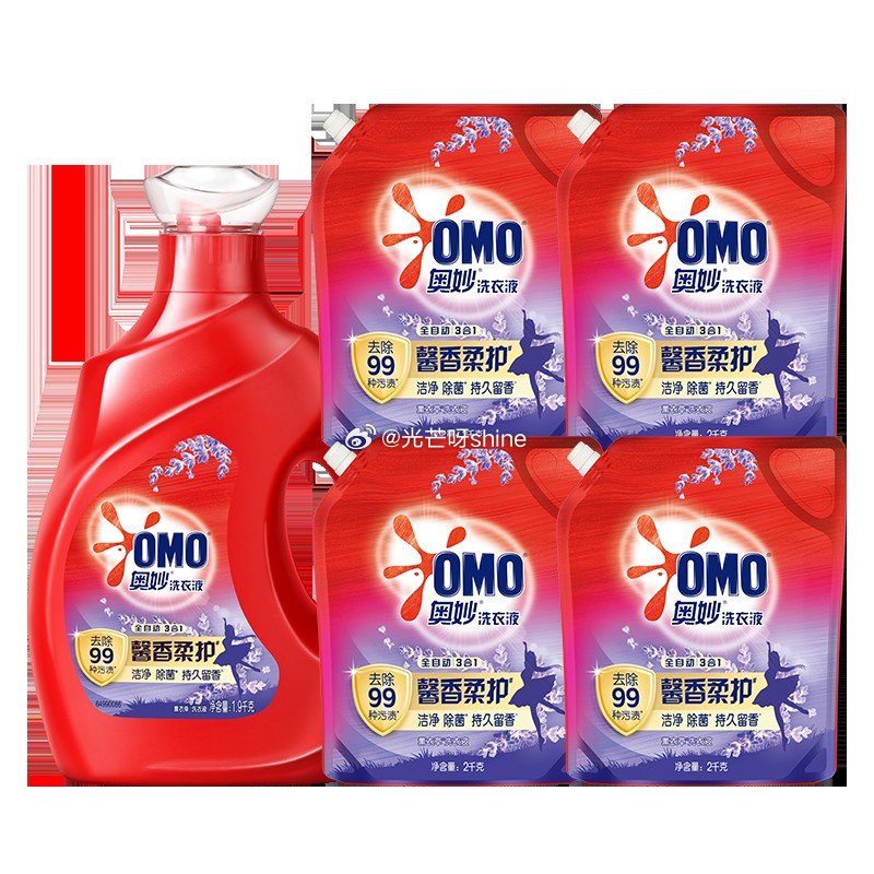 奥妙全自动含金纺薰衣草护衣洗衣液19.8斤【74】返20津贴 （相当于E卡）...