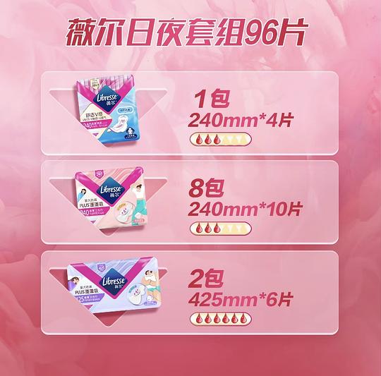 🍑最低💰0.23 240日用/425夜用薇尔卫生巾 🍑最低💰0.23 240日用/425夜用薇尔卫生巾